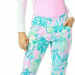 Lilly Pulitzer LUXLETIC Corso Pants UPF 50+ Mandevilla Baby Hip Nautic NWT 10